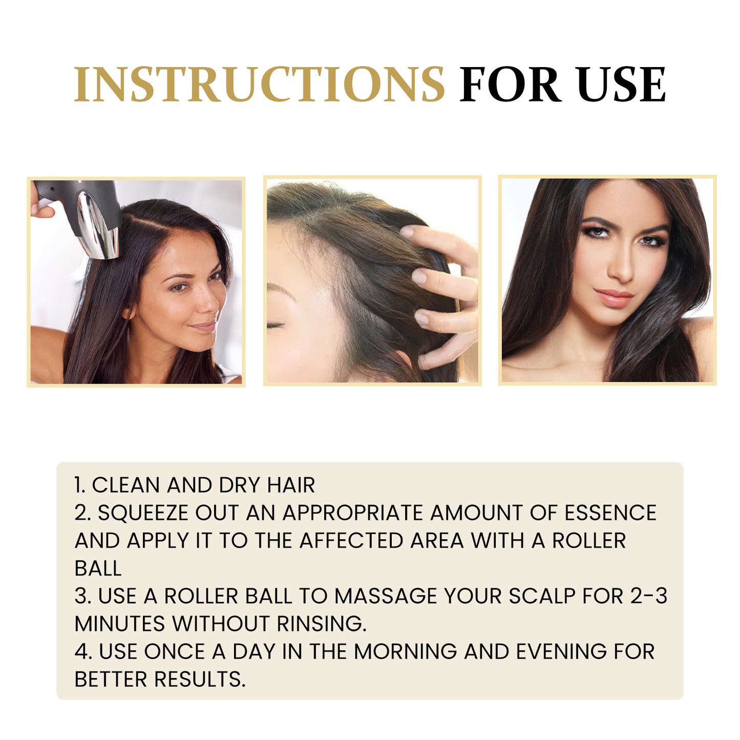 Ginseng Massage Essence, Moisturizes Scalp Strengthens Hair Prevents Loss Hair Care Essence