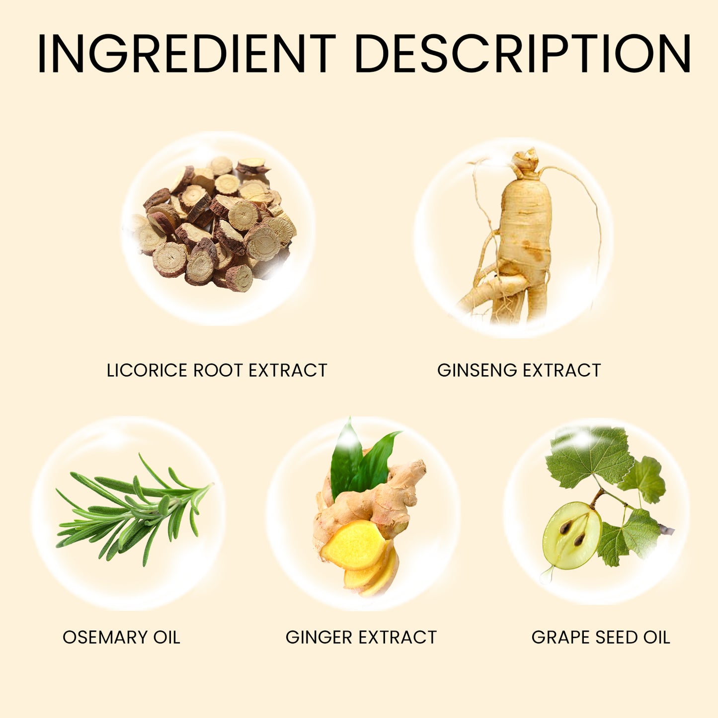 Ginseng Massage Essence, Moisturizes Scalp Strengthens Hair Prevents Loss Hair Care Essence