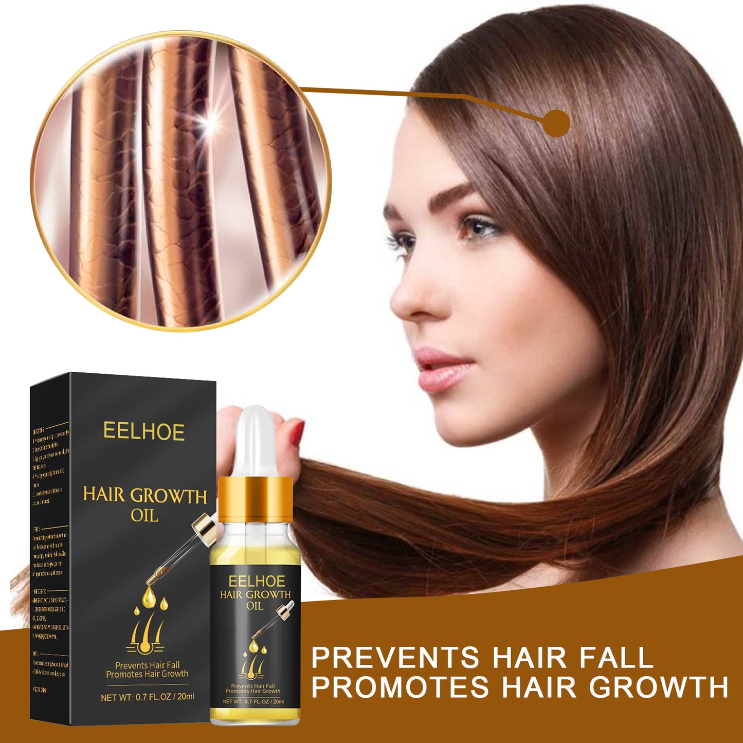 Hair Growth Oil, Strengthens And Strengthens Hair Essential Oil Softens And Moisturizes Hair And Thickens Hair Nutrient Solution