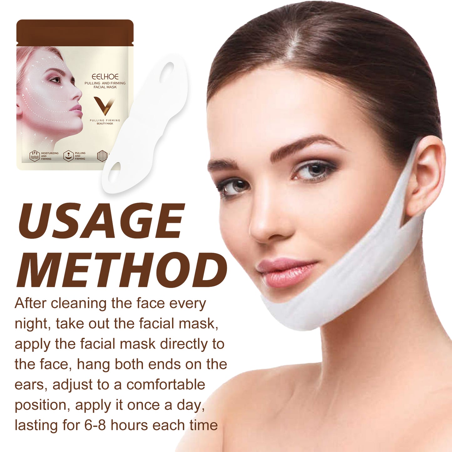 Face Lifting Facial Mask, Firming Anti-aging Plump V-face Facial Mask