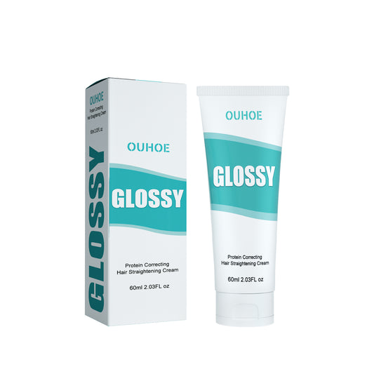 Protein Hair Straightening Cream, Repair Damaged Dry Hair Free Straightening Styling Hair Softener